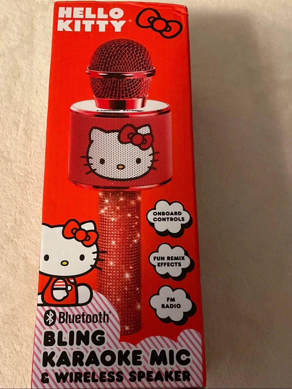 Sanrio Hello Kitty Red Party Singing Microphone Packaging